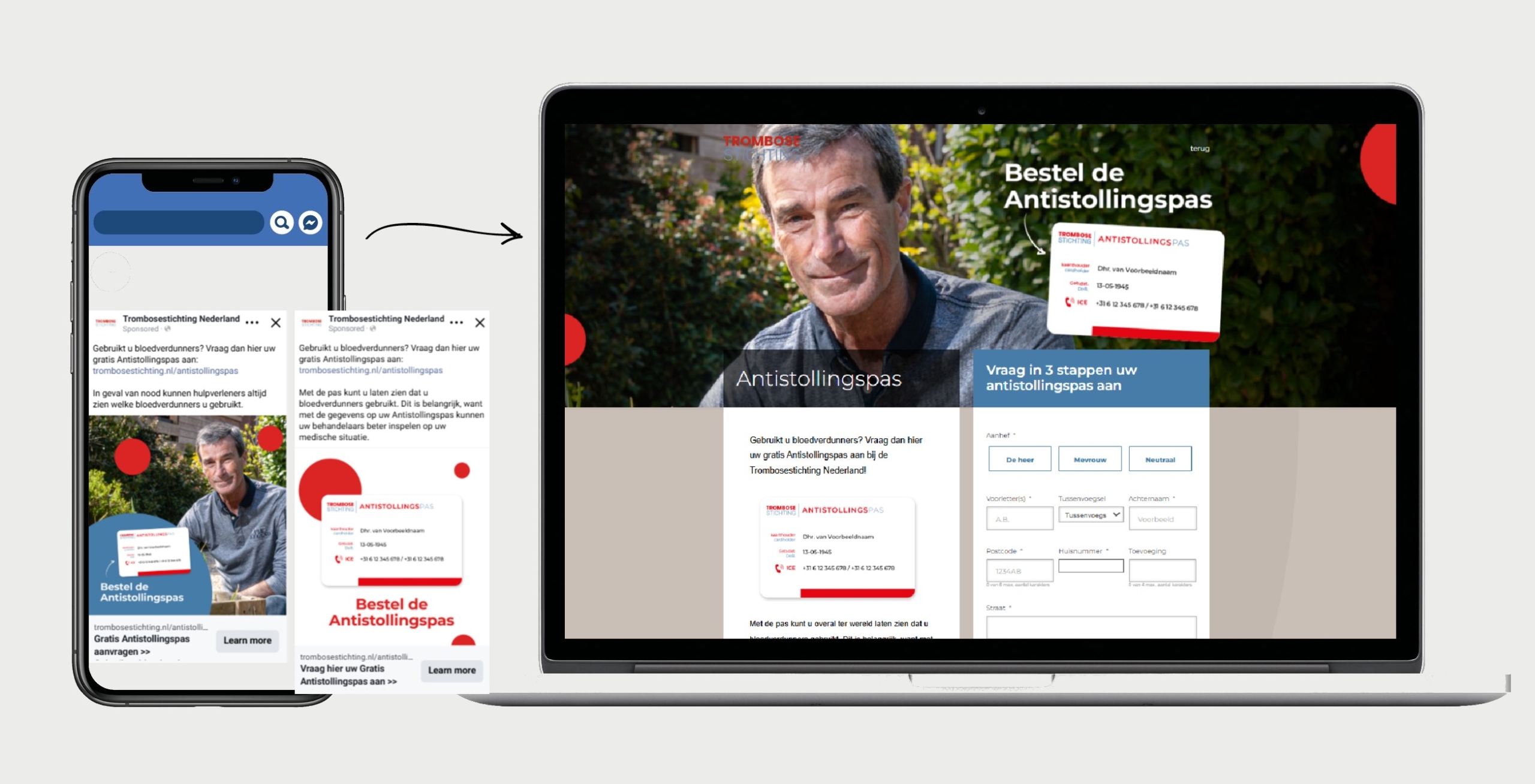 Trombosestichting Anti-Stollingspas campagne