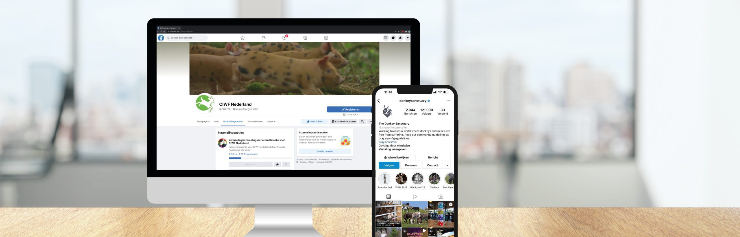 Nieuwe donateurs werven via Facebook en Instagram