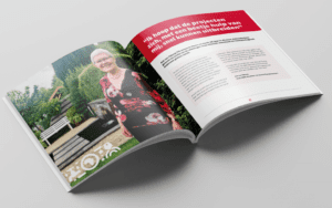Nalatenschapscampagne Amref Flying Doctors brochure open