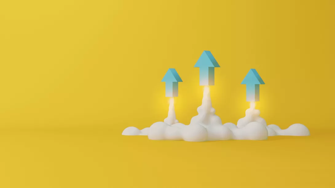 3 rockets taking off