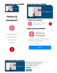 De donor journey in de See - fase: Google Display advertenties van Trombosestichting Nederland