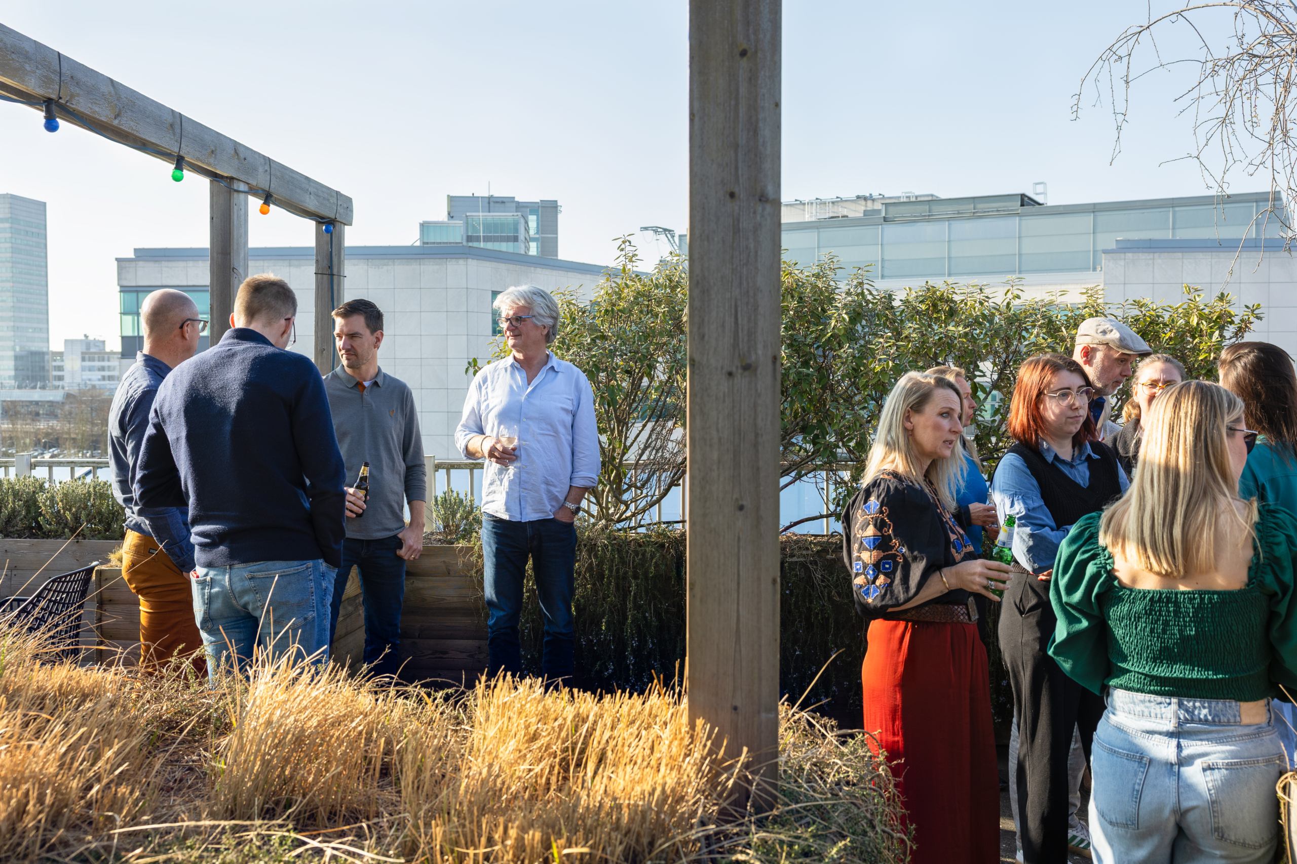Werken bij Mindwize - Dakterras borrel