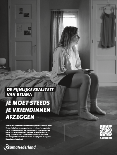 Stopperadvertentiecampagne voor ReumaNederland