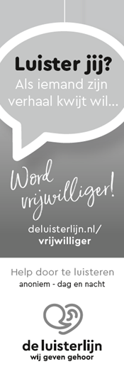Stopperadvertentiecampagne voor de Luisterlijn