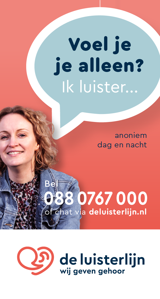 Stopperadvertentiecampagne voor de luisterlijn