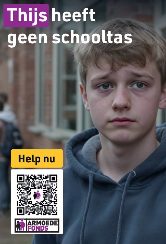 Stopperadvertentiecampagne voor stichting Armoedefonds