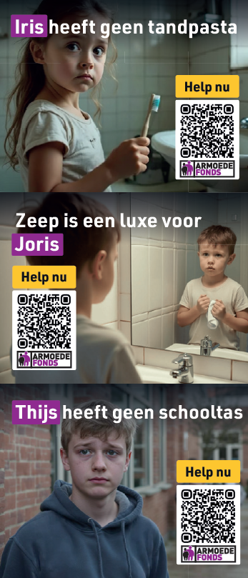 Stopperadvertentiecampagne voor stichting Armoedefonds