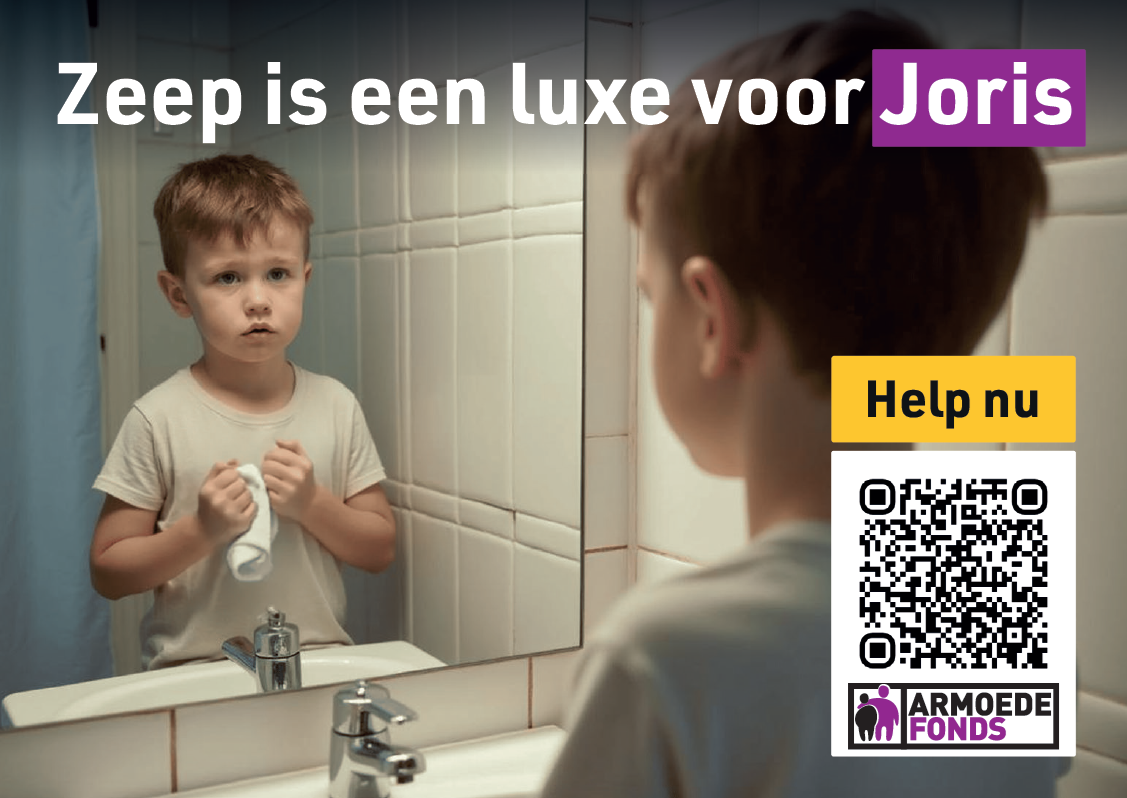 Stopperadvertentiecampagne voor stichting Armoedefonds